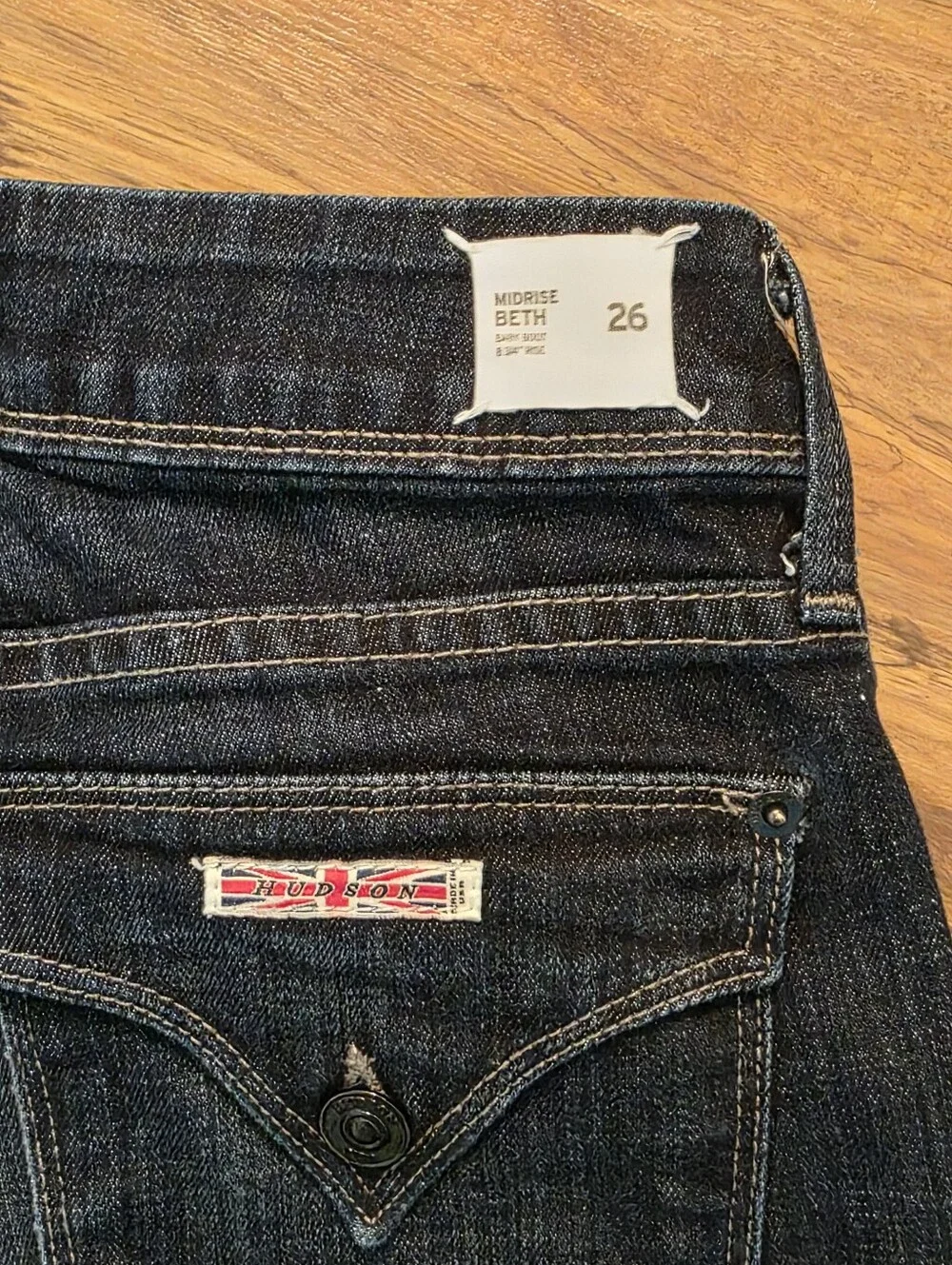 Hudson Jeans Dark Blue Boot Cut Jeans